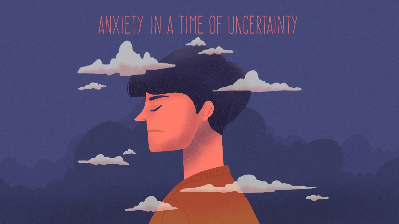 Person looking worried during uncertain times